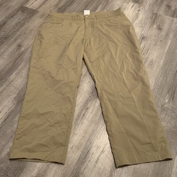 Under Armour Tech Golf Pants Men 42x28.5 Tan Lightweight Loose Performance - Picture 7 of 7